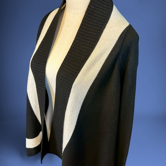 Banana Republic Italian Yarn Merino Wool / Cashmere Blend Waterfall Cardigan L - Picture 14 of 14